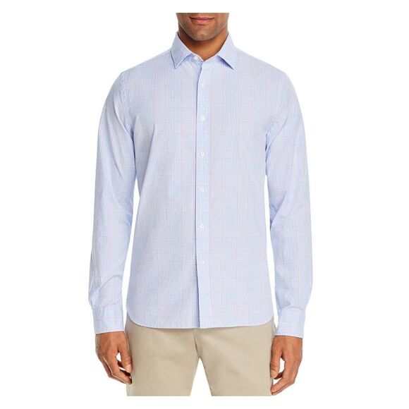 The Mens store Mens Purple Long Sleeve Classic Fit Button Down Casual Shirt XL - Picture 1 of 2